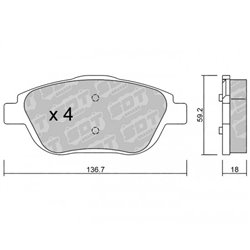 Klocki Galfer Sport FDHP 1050 - 2117600