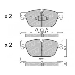 Klocki Galfer Sport FDHP 1050 - 2117800
