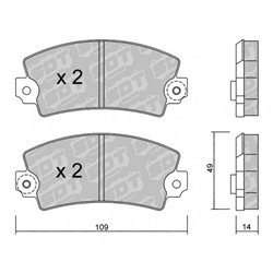 Klocki Galfer Sport FDHP 1050 - 2118203