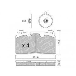 Klocki hamulcowe Galfer/SDT S-50 - 2118501