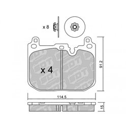 Klocki Galfer Sport FDHP 1050 - 2118602