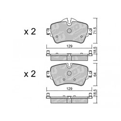 Klocki Galfer Sport FDHP 1050 - 2118800