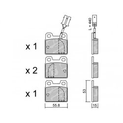 Klocki Galfer Sport FDHP 1050 - 2119401