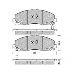 Klocki Galfer Sport FDHP 1050 - 2120200
