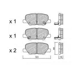 Klocki Galfer Sport FDHP 1050 - 2120700