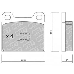Klocki Galfer Sport FDHP 1050 - 2120800