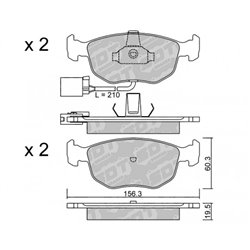 Klocki Galfer Sport FDHP 1050 - 2120900