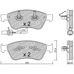 Klocki Galfer Sport FDHP 1050 - 2121100