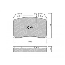 Klocki Galfer Sport FDHP 1050 - 2121600