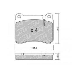 Klocki Galfer Sport FDHP 1050 - 2121700