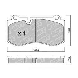 Klocki Galfer Sport FDHP 1050 - 2121800