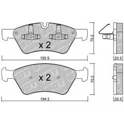 Klocki Galfer Sport FDHP 1050 - 2121900