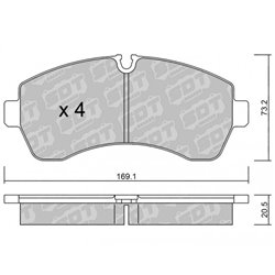 Klocki Galfer Sport FDHP 1050 - 2122200