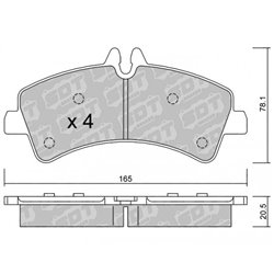 Klocki Galfer Sport FDHP 1050 - 2122300