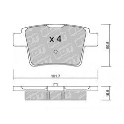 Klocki Galfer Sport FDHP 1050 - 2122400