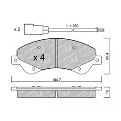 Klocki Galfer Sport FDHP 1050 - 2122500