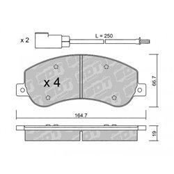 Klocki Galfer Sport FDHP 1050 - 2122800
