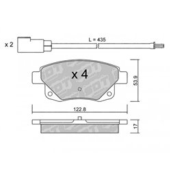 Klocki Galfer Sport FDHP 1050 - 2122900