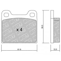 Klocki Galfer Sport FDHP 1050 - 2123200