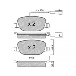 Klocki Galfer Sport FDHP 1050 - 2123302