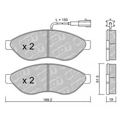 Klocki Galfer Sport FDHP 1050 - 2123601