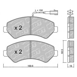 Klocki Galfer Sport FDHP 1050 - 2123701