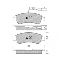 Klocki Galfer Sport FDHP 1050 - 2123801