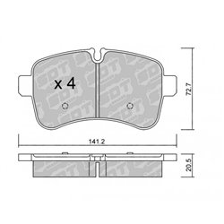 Klocki Galfer Sport FDHP 1050 - 2123900