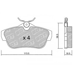 Klocki Galfer Sport FDHP 1050 - 2124000