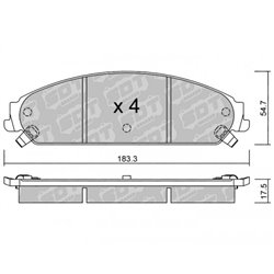 Klocki Galfer Sport FDHP 1050 - 2124200