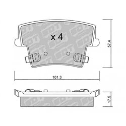 Klocki Galfer Sport FDHP 1050 - 2124300