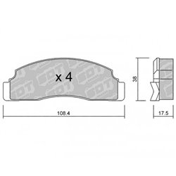 Klocki Galfer Sport FDHP 1050 - 2124900