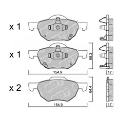Klocki Galfer Sport FDHP 1050 - 2125200
