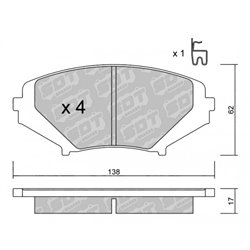 Klocki Galfer Sport FDHP 1050 - 2125300
