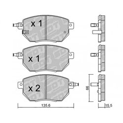 Klocki Galfer Sport FDHP 1050 - 2125700