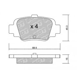 Klocki Galfer Sport FDHP 1050 - 2125800