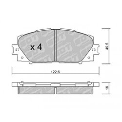 Klocki Galfer Sport FDHP 1050 - 2126101