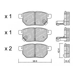 Klocki Galfer Sport FDHP 1050 - 2126201