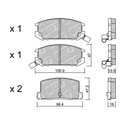 Klocki Galfer Sport FDHP 1050 - 2126400