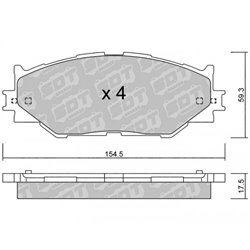 Klocki Galfer Sport FDHP 1050 - 2126500