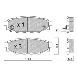Klocki Galfer Sport FDHP 1050 - 2126700