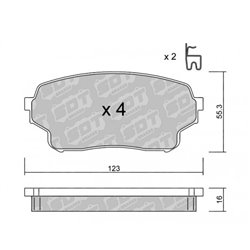 Klocki Galfer Sport FDHP 1050 - 2126900