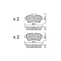 Klocki Galfer Sport FDHP 1050 - 2127300