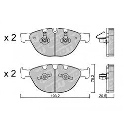 Klocki Galfer Sport FDHP 1050 - 2127700
