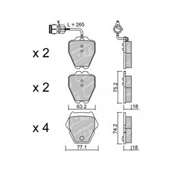 Klocki Galfer Sport FDHP 1050 - 2127900