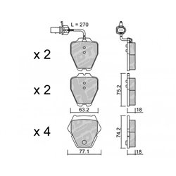 Klocki Galfer Sport FDHP 1050 - 2127901