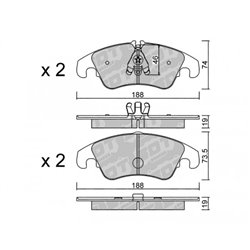 Klocki Galfer Sport FDHP 1050 - 2128002