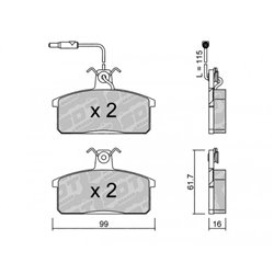 Klocki Galfer Sport FDHP 1050 - 2128702
