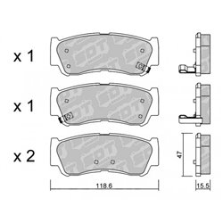 Klocki Galfer Sport FDHP 1050 - 2129100