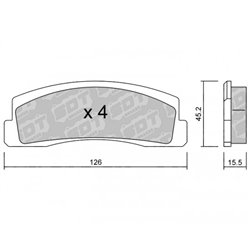 Klocki Galfer Sport FDHP 1050 - 2129200